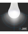E27 9W 3-staps dimbare LED-lamp - A60, On/off dimbaar