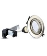 3-pack 5W inbouwspot - Stalen front, compleet met GU10-houder en LED-spot