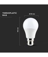 B22 9W LED-lamp - Samsung LED-chip