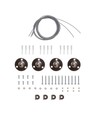 Draadset voor LED-paneel - 1 meter, verstelbare hoogte, set van 4 stuks
