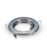 MR16/GU10 Downlight-set - Zonder lichtbron, chroom, zaagmaat: Ø6,5 cm, afmetingen: Ø8 cm
