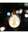 E27 8W dimbare LED reuzen globe lamp - Ø20 cm, Kooldraad, extra warm wit, 2000K
