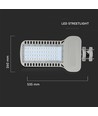 V-Tac 150W LED straatlamp - Samsung LED-chip, IP65, 120lm/w