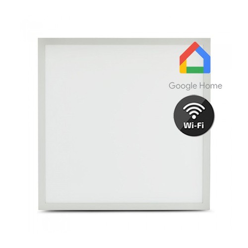 40W Smart Home LED-paneel - 60x60, Tuya/Smart Life, werkt met Google Home, Alexa en smartphones, witte rand
