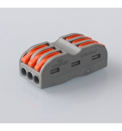 Schroefloze koppelstuk voor 3 verbindingen