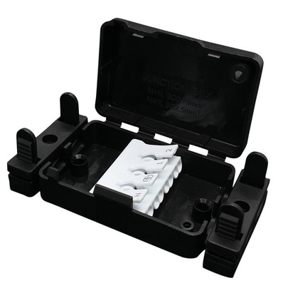 Slimme kabeldoos - IP20 binnenshuis, met kroonsteen en trekontlasting