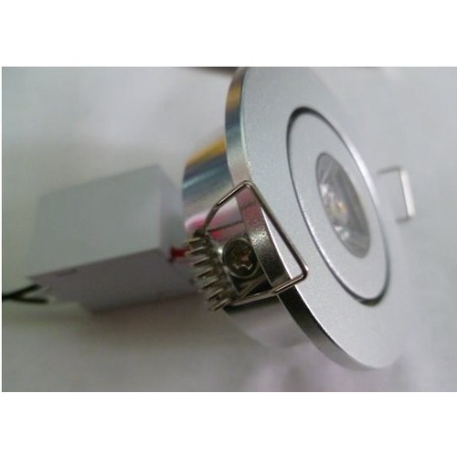 1,2W Ø5,2cm inbouwspot - Gat: Ø4,2 cm, Afmetingen: Ø5,2 cm, 2,2 cm hoog