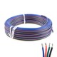 12-24V RGB-kabel - 4 x 0,5 mm², meterware, min. 5 meter