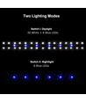 73-93 cm aquariumarmatuur - 20W LED, wit/blauw, verstelbaar