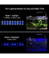 20 cm aquariumlamp - 7W LED, wit/blauw