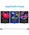 28 cm aquariumarmatuur - 3W LED, wit/blauw, met zuignappen, IP67