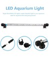 71 cm aquariumarmatuur - 8W LED, wit/blauw, met zuignappen, IP67