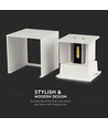 12W LED witte wandlamp - IP65 buiten, vierkant, verstelbare stralingshoek, incl. lichtbron