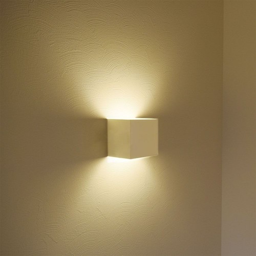 12W LED witte wandlamp - IP65 buiten, vierkant, verstelbare stralingshoek, incl. lichtbron