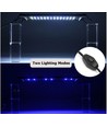 113-136 cm aquariumarmatuur - 32W LED, wit/blauw, verstelbaar