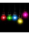 E27 2W LED kogellamp - Blauw, filament