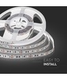 5m 9W/m LED-strip - 24V DC, IP20, 60 LED's per meter