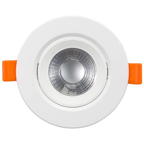 7W Ø10cm LED inbouwspot - Zaagmaat: Ø8 cm, Afmetingen: Ø10 cm, Ingebouwde driver