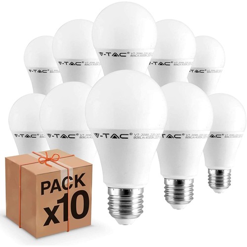 10 stuks E27 9W LED-lamp - 200 graden