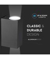 GU10 Wandlamp met up/down licht - IP44 buiten, zonder lichtbron
