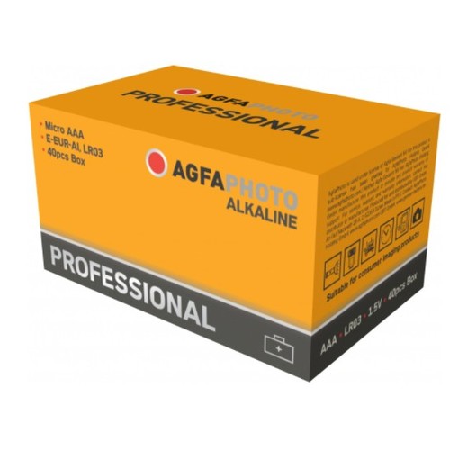 AAA 40-pack AgfaPhoto Professional batterij - Alkaline, 1,5V