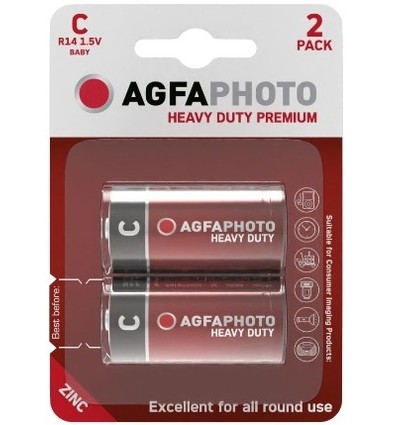 C/MN1400 2-pack AgfaPhoto batterij - Alkaline, 1,5V