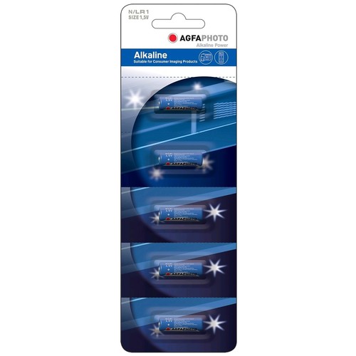 LR1 5-pack AgfaPhoto batterij - Alkaline, 1.5V