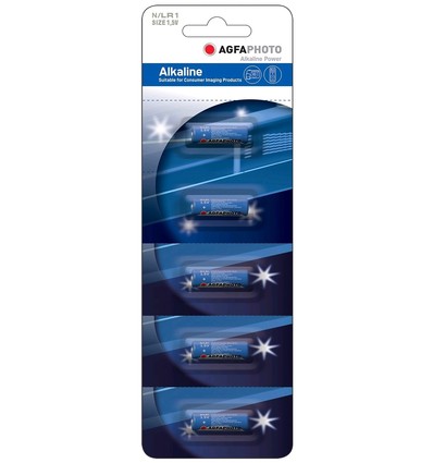 LR1 5-pack AgfaPhoto batterij - Alkaline, 1.5V