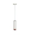 Outlet: V-Tac moderne hanglamp - Wit met roségoud, Ø8 cm, GU10