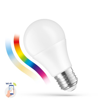 9W Smart Home LED-lamp - Tuya/Smart Life, werkt met Google Home, Alexa en smartphones, A60, E27