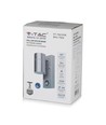 GU10 Wandlamp m. sensor - IP44 buiten, roestvrij, zonder lichtbron