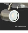 GU10 Wandlamp m. sensor - IP44 buiten, roestvrij, zonder lichtbron