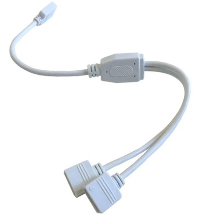 RGB+WW kabel 2-weg splitter - 12/24V, wit
