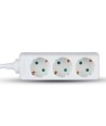 V-Tac stekkerdoos - 3 gewone stopcontacten, wit, 1,5 meter kabel