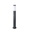 V-Tac zwarte tuinlamp - 80 cm, IP44 buiten, PIR sensor, E27 fitting, zonder lichtbron