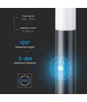 V-Tac zwarte tuinlamp - 80 cm, IP44 buiten, PIR sensor, E27 fitting, zonder lichtbron