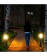 V-Tac zwarte tuinlamp - 80 cm, IP44 buiten, PIR sensor, E27 fitting, zonder lichtbron