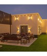 11W LED wandlamp - IP65 buiten, vierkant, verstelbare stralingshoek, incl. lichtbron, corten