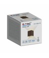 11W LED wandlamp - IP65 buiten, vierkant, verstelbare stralingshoek, incl. lichtbron, corten