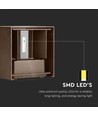 11W LED wandlamp - IP65 buiten, vierkant, verstelbare stralingshoek, incl. lichtbron, corten