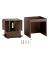 11W LED wandlamp - IP65 buiten, vierkant, verstelbare stralingshoek, incl. lichtbron, corten