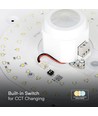 12W LED sensorlamp - IP20 binnenshuis, CCT, Samsung LED chip, PIR sensor, incl. lichtbron