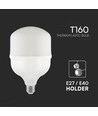 E27 60W LED-lamp - T160, met E40-fittingadapter