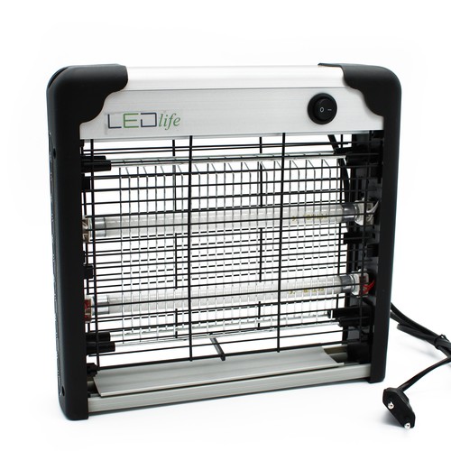 LEDlife insectenlamp - 2x6W, voor binnen, UV-licht, dekt ca. 30m2