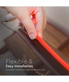 5m 10W/m Rode COB-LED strip - 24V DC, IP67, 320 LED's per meter, COB LED