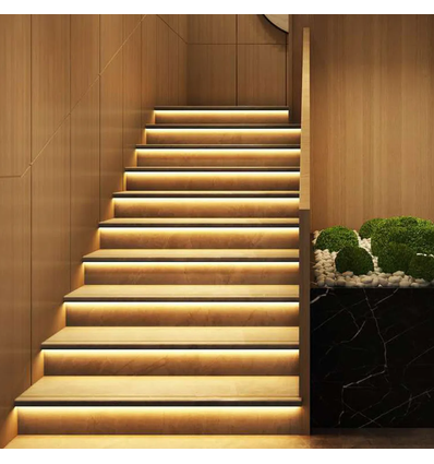 11W per trede Trap LED COB-strip-set - 24V DC, IP20, Tot 16 treden