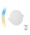 Outlet: 22W Smart Home LED inbouwpaneel - Tuya/Smart Life, Google Home en app, Zaagmaat: Ø20,5 cm, Afmetingen: Ø21,5 cm