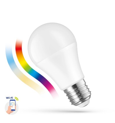 E27 13W Smart Home LED-lamp - A60, Tuya/Smart Life, werkt met Google Home, Alexa en smartphones