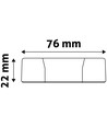 Ø22 cm LED inbouwpanel, 18W - Zaaggat: Ø20,2 cm