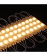 1,1W per stuk Waterdichte warm witte LED module - 12V DC, IP66, perfect voor borden en speciale oplossingen